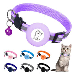 Reflective Airtag Tracker Collar for Cats