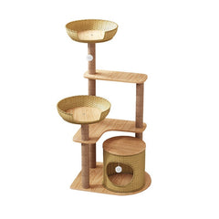 Handmade Rattan Cat Climbing Tree